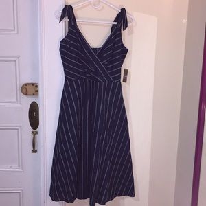 RACHEL Rachel Roy Stripped Flounce Dress